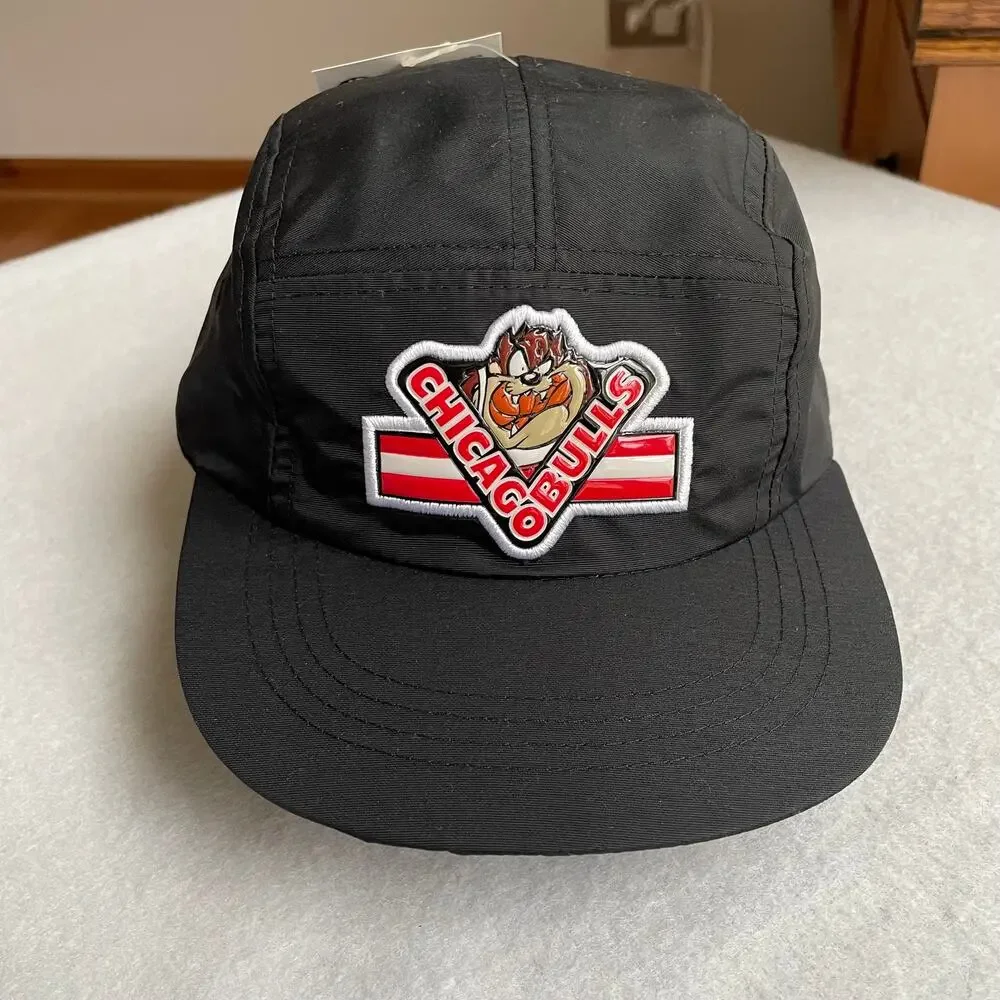 Chicago Bulls Hat Cap Boys Strapback Five Panel Taz Vintage Deadstock Youth Kids